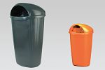 Abfallbehälter Mod. DINOVA 50l, Kunststoff orange