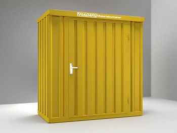 Material-Lagercontainer lackiert, montiert