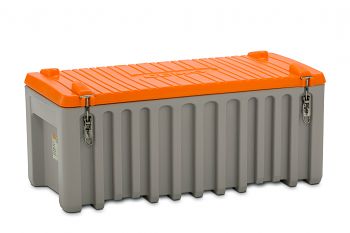 PE-Werkzeugbox  250 Ltr. grau/orange LxBxH 1200 x 600 x 530 mm