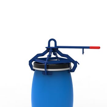 Fass-Spannklauengreifer für 120-l Kunststoff-Deckel-Fässer