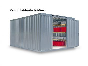 Material-Lagercontainer 2er- Kombi.verz., zerl., ohne Boden
