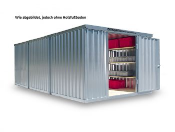 Material-Lagercontainer 3er- Kombi.verz., zerl., ohne Boden