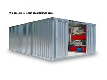 Material-Lagercontainer 3er- Kombi.verz., zerl., ohne Boden