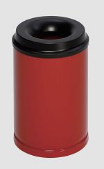 Sicherheits-Abfallbehälter feuersicher, 15 Ltr., rot