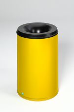 Sicherheits-Abfallbehälter selbstlöschend, 110 Ltr., gelb