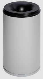 Sicherheits-Abfallbehälter selbstlöschend,110 Ltr., silber