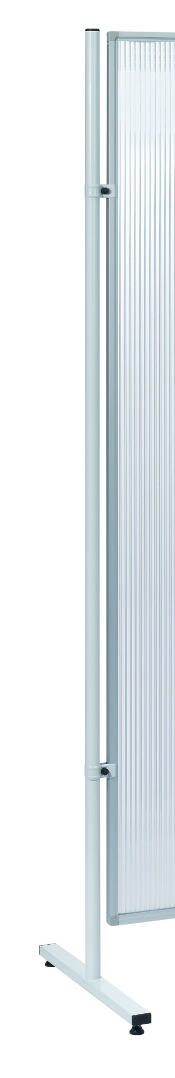 Stellwand-Säule Aluminium hellgrau H: 190 cm