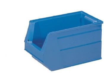 Sichtlagerkästen aus Polyethylen blau, 350/300x210x200mm,Gr.3
