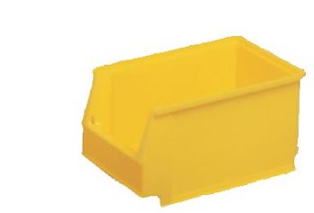 Sichtlagerkästen aus Polyethylen gelb, 230/200x150x130mm,Gr.4