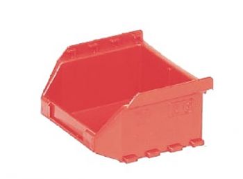 Sichtlagerkästen aus Polyethylen rot, 85/65x100x50mm,Gr. 6