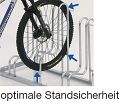 Fahrradständer Mod. 4055 1-seitige Radeinst.,L 1750mm