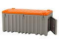 PE-Werkzeugbox mit Seitentür 750 Ltr. grau/orange LxBxH 1700 x 840 x 800 mm
