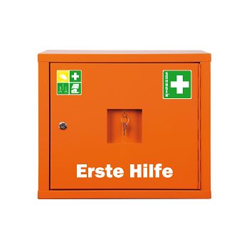 Verbandschrank JUNIORSAFE orange Füllung Norm nach DIN 13157