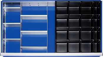 Einteilungssortiment XXL 120-360 Kleinteileeinsatz 26-Mulden+3TW + 6TB
