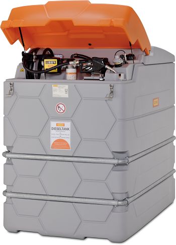 CUBE Dieseltank Outdoor Premium 2500 l, mit Klappdeckel