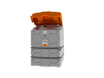 CUBE Dieseltank Erweiterungseinheit II Outdoor, 2500 l, mit Klappdeckel