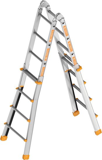 Teleskopleiter 4 x 4 Auftritte, max. Länge 4,15 m