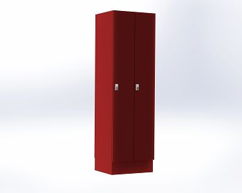 Rot mit Sockel 