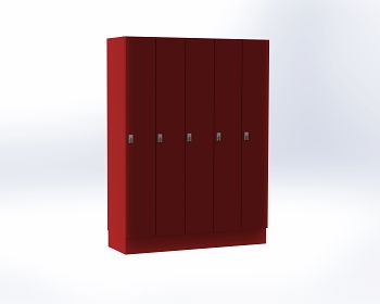 Rot mit Sockel 