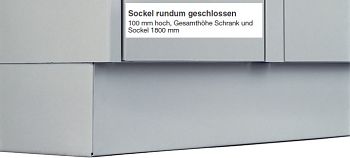 Sockel rundum geschlossen 