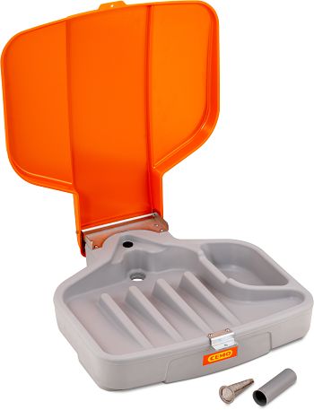 IBC-Einfülltrichter mit  Klappdeckel L x B xH 770 x 740 x 240 mm