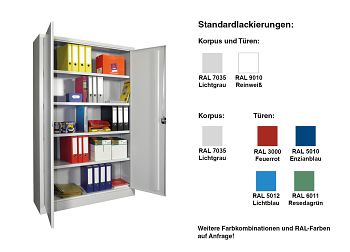 Flügeltürenschrank H 1950 x B 1200 x T 500 mm