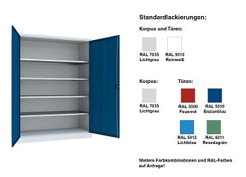 Flügeltürenschrank H 1950 x B 1500 x T 400 mm