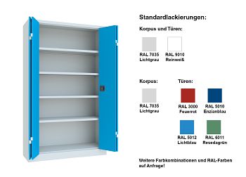 Falttürenschrank H 1950 x B 1200 x T 600 mm