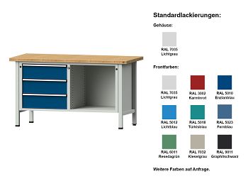 Kastenwerkbank Mod. 103 V BxTxH 1500 x 700 x 840 mm