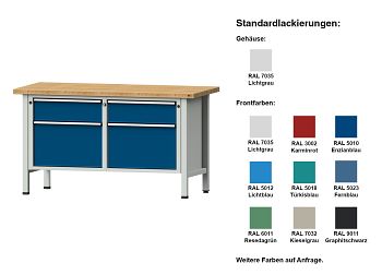 Kastenwerkbank  Mod. 205 V BxTxH 1500 x 700 x 840 mm