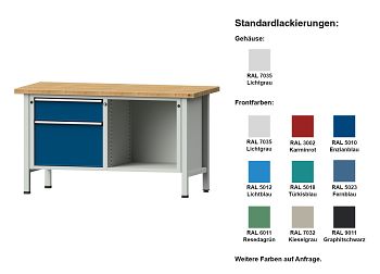 Kastenwerkbank Mod. 209 V BxTxH 1500 x 700 x 840 mm