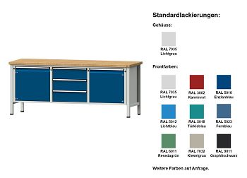 Kastenwerkbank Mod. 122 V BxTxH 2000 x 700 x 840 mm
