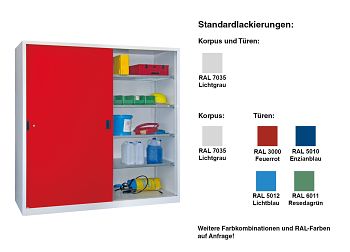 Großraumschrank mit Schiebetüren HxBxT 1950 x 2000 x 400 mit