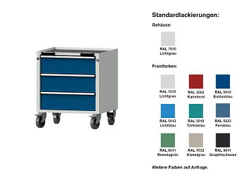 Rollcontainer Mod. 53 V BxTxH 660 x 615 x 750 mm