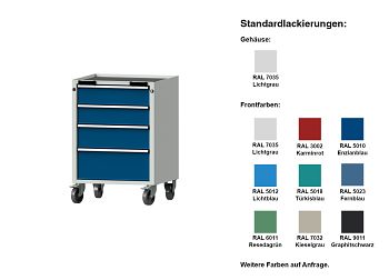 Rollcontainer Mod. 73 V BxTxH 660 x 615 x 750 mm