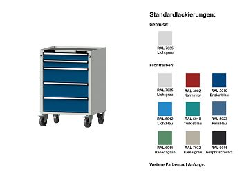 Rollcontainer Mod. 75 V BxTxH 660 x 615 x 750 mm