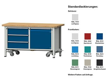 Kastenwerkbank Modell 106 V BxTxH 1500 x 700 x 840 mm