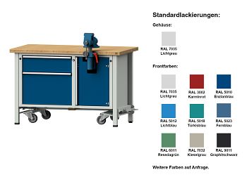 Kastenwerkbank Modell 701 V BxTxH 1270 x 700 x 840 mm