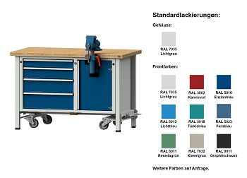 Kastenwerkbank Modell 707 V BxTxH 1270 x 700 x 840 mm