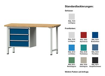 Kombiwerkbank Modell 706 V BxTxH 1500 x 700 x 840 mm