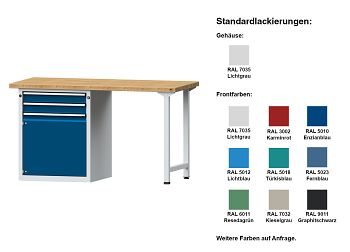 Kombiwerkbank Modell 802 V BxTxH 1500 x 700 x 840 mm