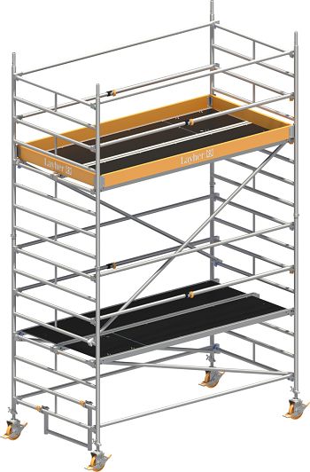 Uni Breit-Fahr-Gerüst P2
 Arbeitshöhe 5,2 m