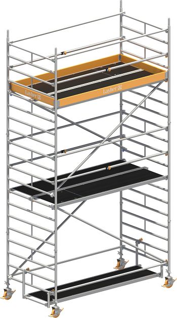 Uni Breit-Fahr-Gerüst P2
 Arbeitshöhe 6,2 m