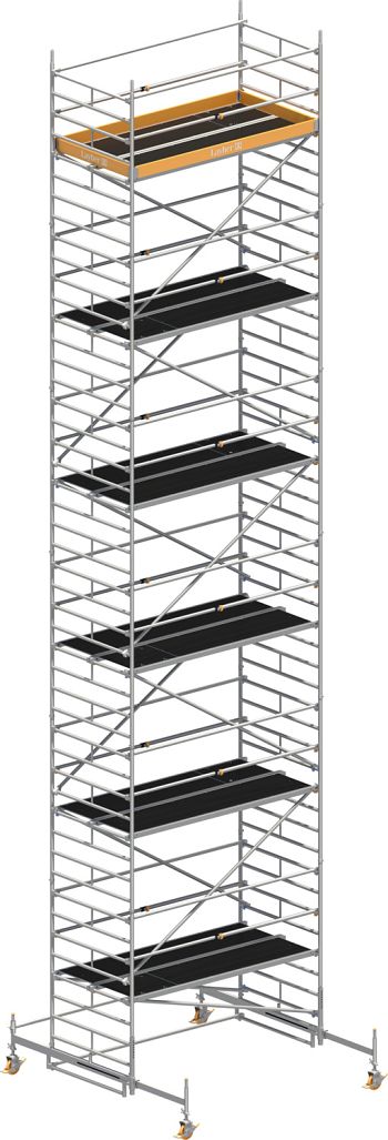 Uni Breit-Fahr-Gerüst P2
 Arbeitshöhe 13,38 m
