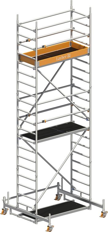 Uni Leicht-Fahr-Gerüst P2
 Arbeitshöhe 6,26 m