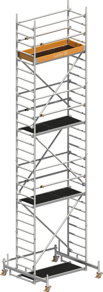 Uni Leicht-Fahr-Gerüst P2
 Arbeitshöhe 8,26 m