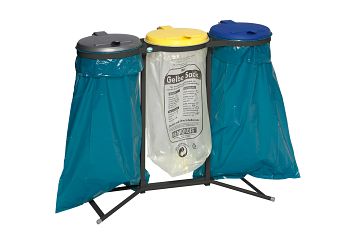 Müllsackständer 3fach, Standgerät HxBxT: 950 x 1175 x 440 mm