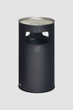 Abfall/Aschebehälter anthrazit RAL 7021, HxØ: 760 x 420 mm