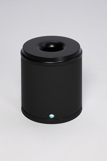 Sicherheits-Abfallbehälter feuersicher, 30 Ltr., schwarz