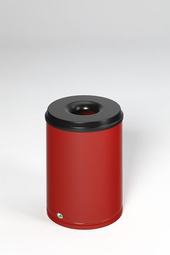 Sicherheits-Abfallbehälter feuersicher, 50 Ltr., rot
